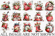 Whimsical Spring Strawberry Clipart, an Illustration by Canvas Craft (Thumbnail 3 of 7)