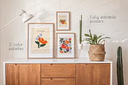 RETRO flower - patterns & posters, an Illustration by Anna.Klets (Thumbnail 12 of 12)