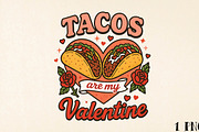 Tacos Are My Valentine Png, an Illustration by DreamPrint404 (Thumbnail 1 of 8)