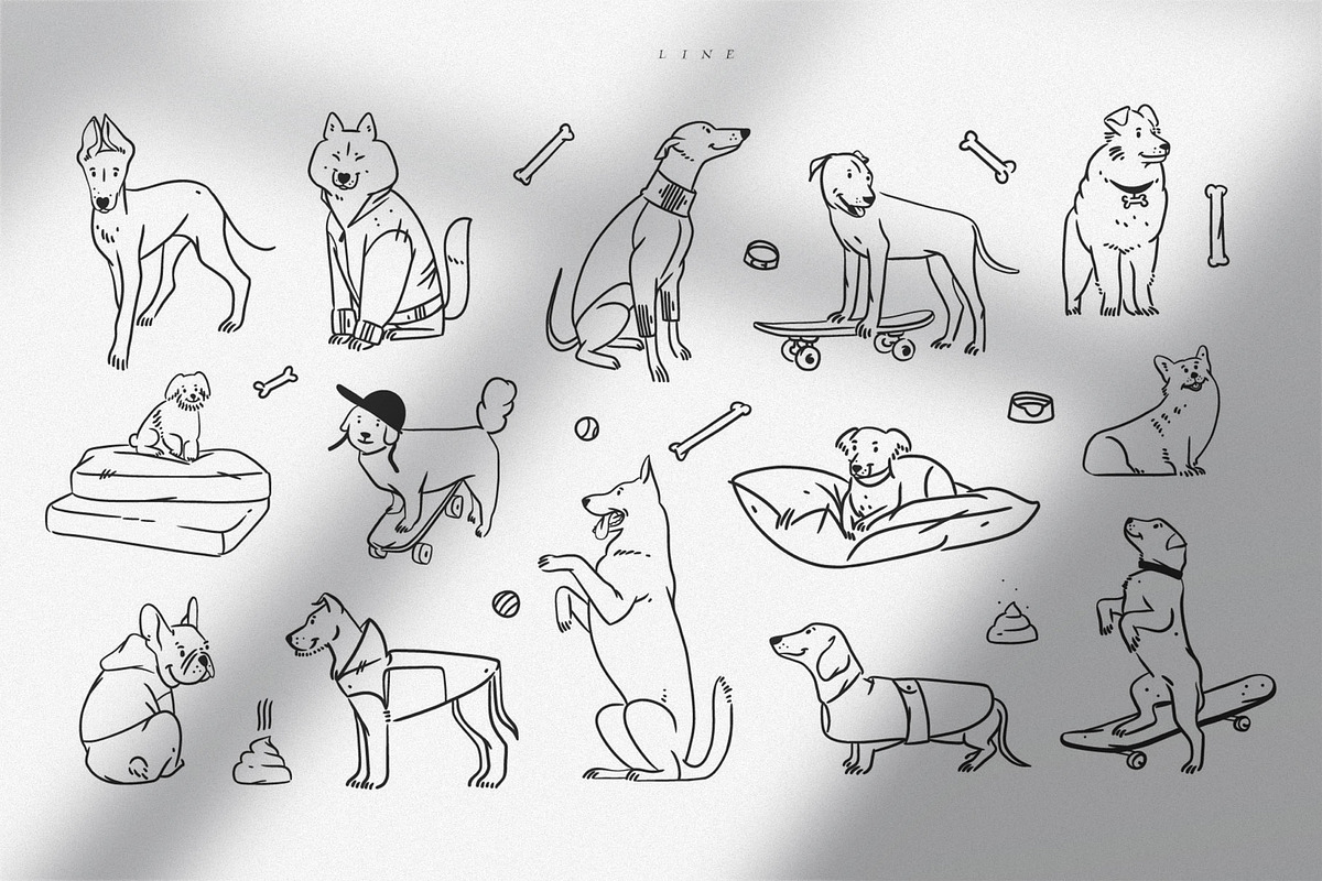 Cute doggy collection, an Animal Illustration by Anastasy_helter (Photo 2 of 15)