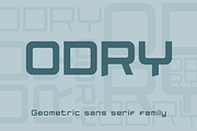Odry font family, a Sans Serif Font by vlad.berla (Thumbnail 1 of 7)