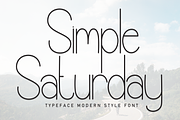 Simple Saturday | Script Font, a Script Font by Scratchones (Thumbnail 1 of 8)