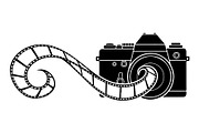 Vintage Camera Film Silhouette, an Object Illustration by yasushie (Thumbnail 14 of 31)