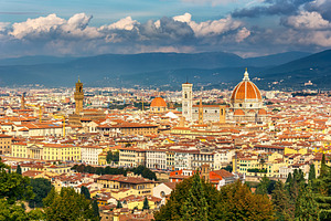 Aerial view of florence stock photo containing florence and firenze