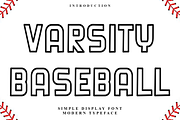 Varsity Baseball, a Script Font by FreshTypeINK (Thumbnail 1 of 7)