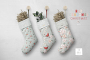 Red Cardinal Christmas - Mint, a Pattern Graphic by bhldesigns (Thumbnail 10 of 16)