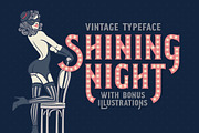 Shining Night font + bonus, a Font by Gleb Guralnyk (Thumbnail 1 of 5)