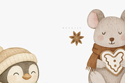 Cute Christmas Woodland Clipart, an Illustration by Pati Paints (Thumbnail 6 of 8)