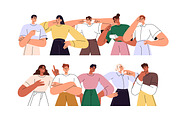 Group of thoughtful people thinking, a Person Illustration by PaperTrident (Thumbnail 1 of 7)