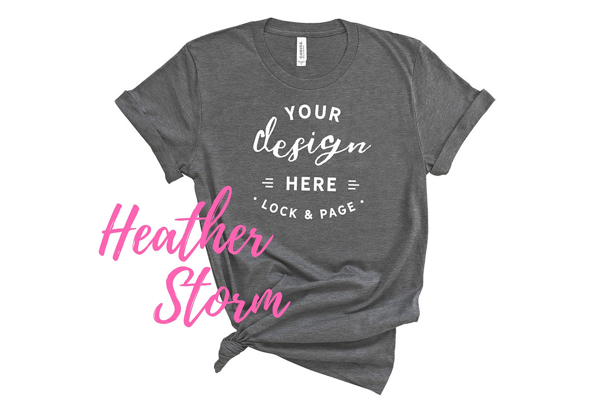 Bella Canvas TShirt Mockups On White, a Shirt Mockup by lock and page (Photo 13 of 92)