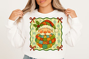 Vintage Santa Claus Face Patchwork P, an Illustration by Libby Wishes (Thumbnail 6 of 8)