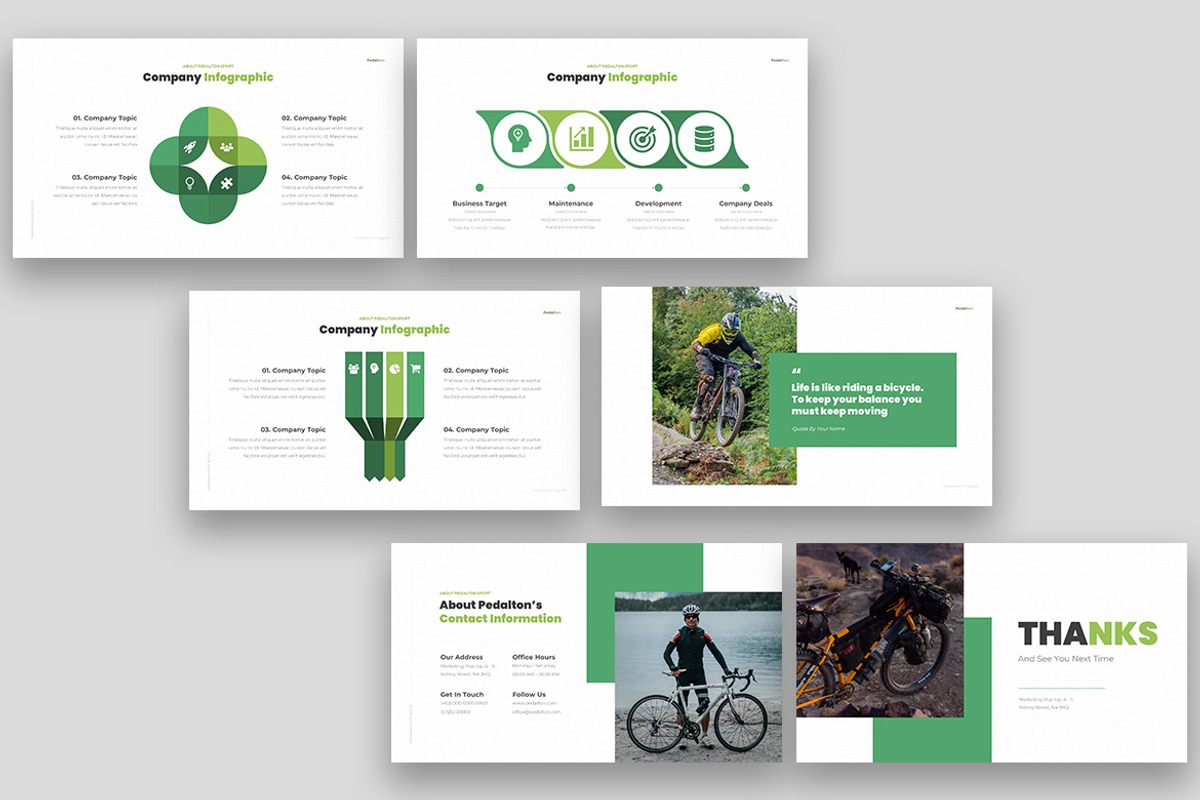 Pedalton Bicycle Sport Powerpoint, a Presentation Template by kerismaker (Photo 6 of 6)