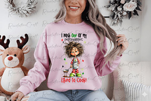 Housewife Christmas Cooking Png, an Illustration by OK Design