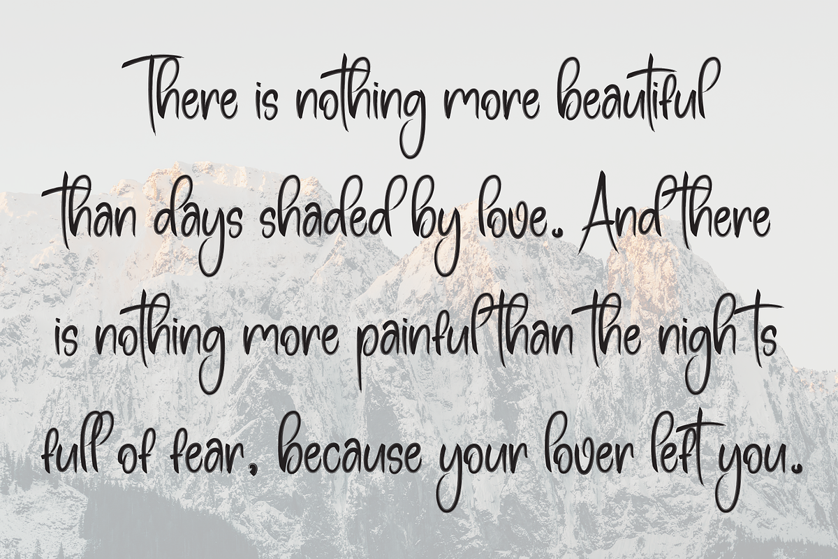 Brush Chubby | Script Font, a Script Font by Scratchones (Photo 6 of 8)