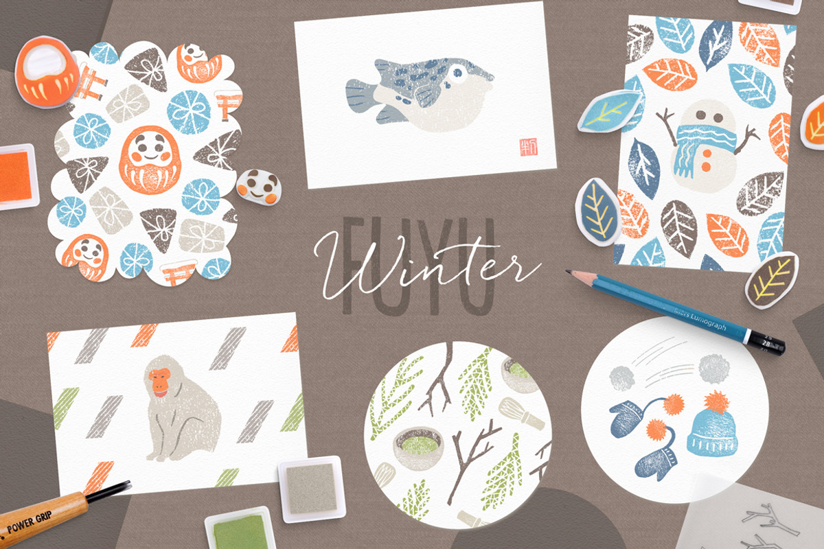 HANKO Japanese Stamp Kit, a Food Illustration by Hanko Goods (Photo 6 of 14)