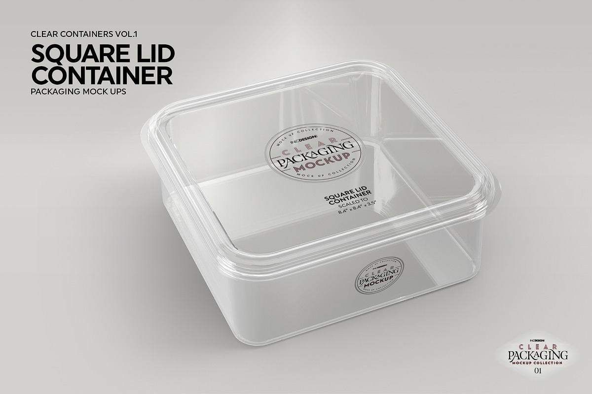 01 Clear Container Packaging Mockups, a Cups & Container Mockup by INCDesign (Photo 17 of 24)