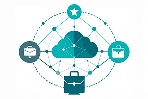 Cloud storage concept flat illustration design, a Technology Photo by DanFLCreativo