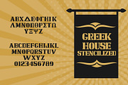 Stencilized Greek Font, a Font by Fontastic Ventures (Thumbnail 4 of 5)