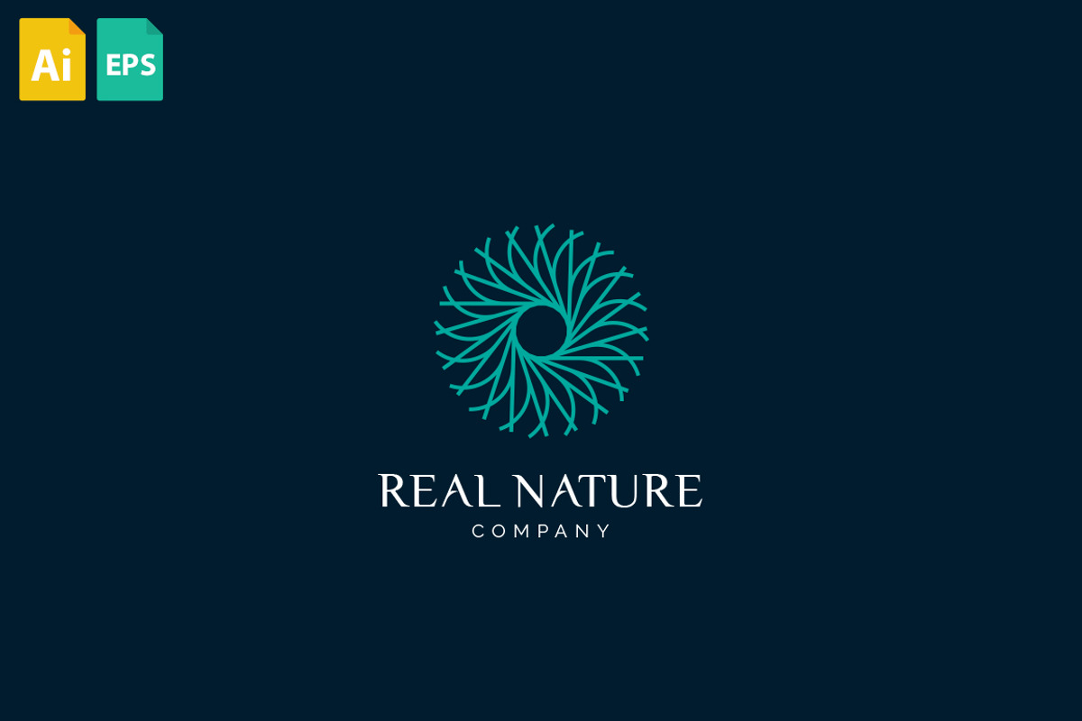 Real Nature Logo, a Branding & Logo Template by Schneider Design Store (Photo 1 of 2)