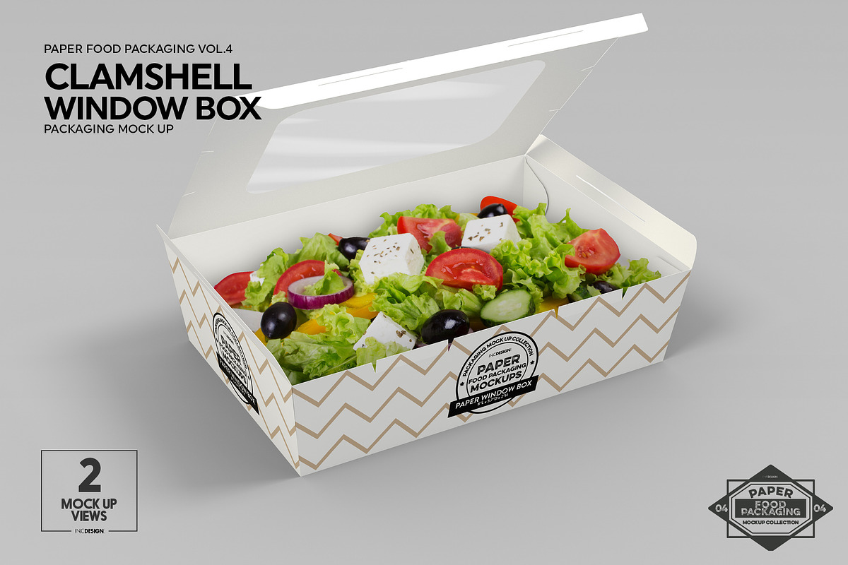 VOL.4: Food Box Packaging Mockups, a Packaging Mockup by INCDesign (Photo 8 of 21)