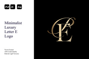 Minimalist Luxury Letter E Logo, a Branding & Logo Template by Luxury Logos