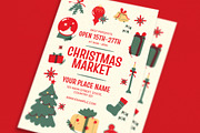 Playful Christmas Market Event Flyer, a Flyer Template by Guuver (Thumbnail 2 of 3)