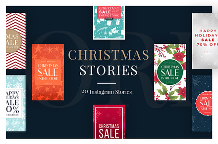 Christmas Instagram Stories V5, a Social Media Template by MinimalStudioCo