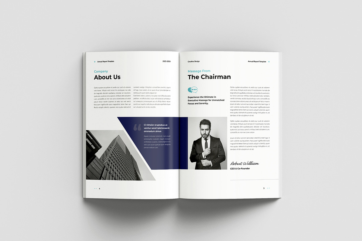 Annual Report Template, a Brochure Template by Spark_Creative (Photo 5 of 16)