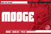MOOGE (futuristic font), a Sans Serif Font by HVF Studio (Thumbnail 1 of 4)