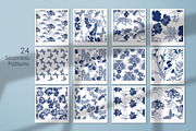 Classic blue. Animals and flowers., an Animal Illustration by LanaDzi (Thumbnail 8 of 10)