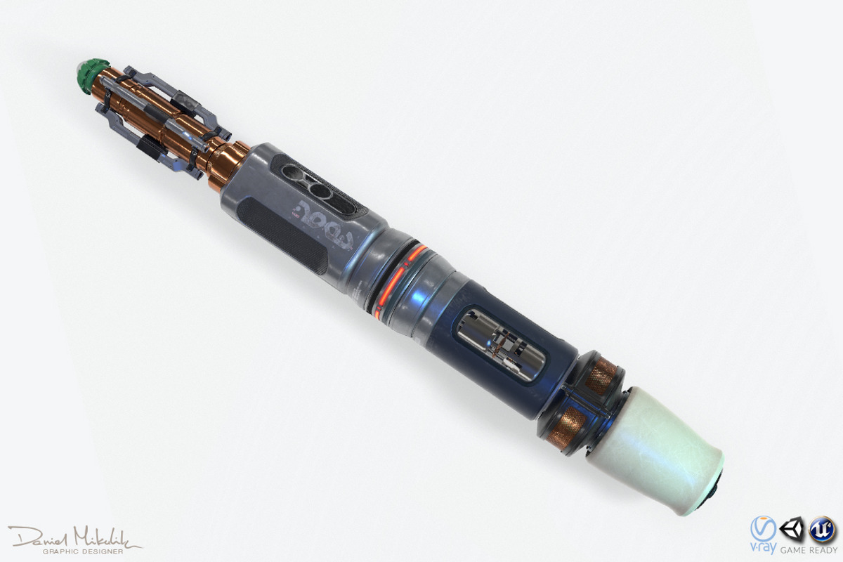 Sonic Screwdriver Sci-Fi PBR, an Object 3D Model by Daniel Mikulik (Photo 1 of 25)