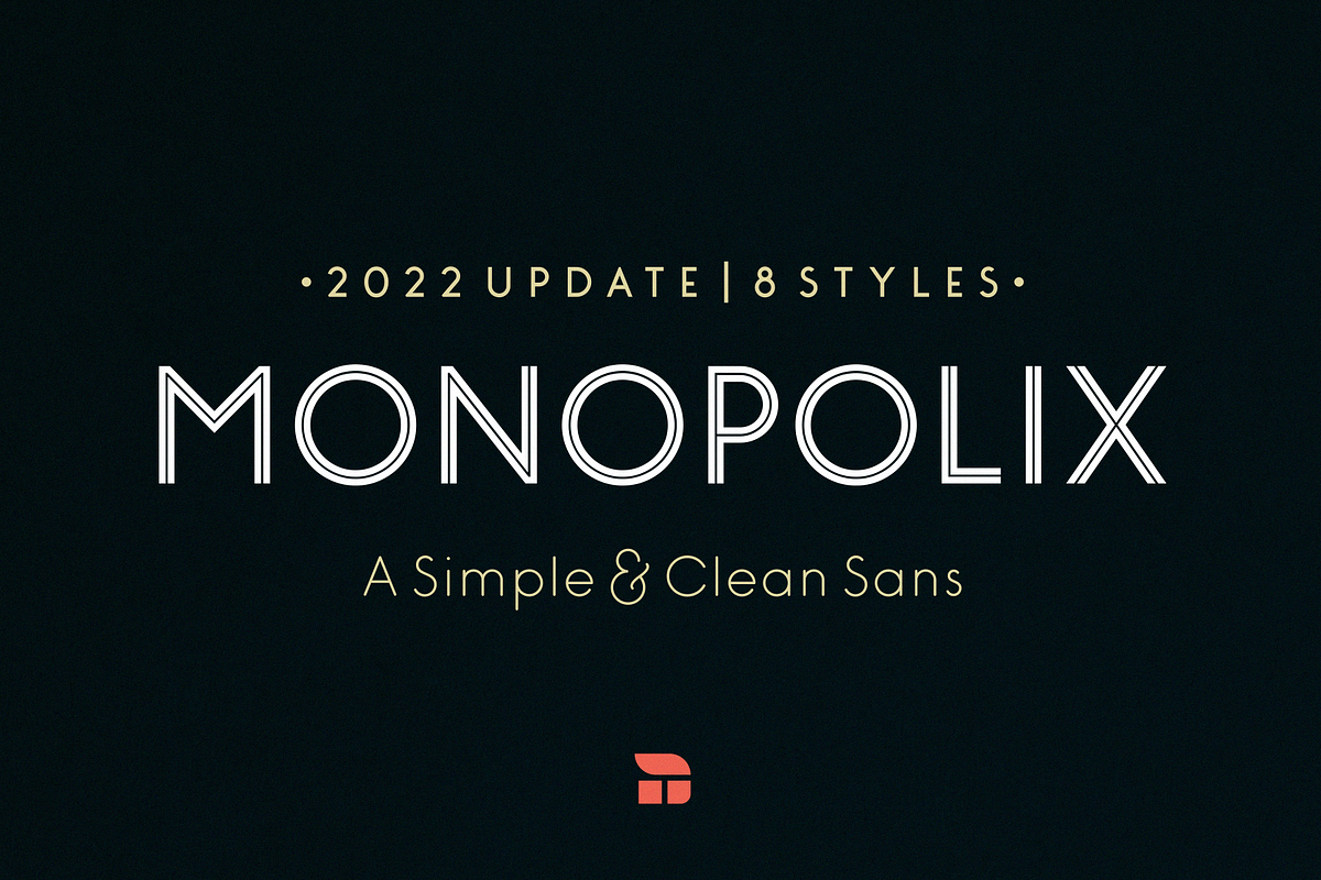 Monopolix - A Simple & Clean Sans