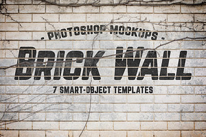 Urban Jungle Brick Wall Mockups Vol1