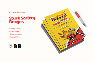 Stack Society - Poster, a Poster Template by VUNIRA