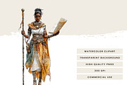 Watercolor Ember Fox Huntress Art, an Animal Illustration by Design Scotch (Thumbnail 7 of 8)