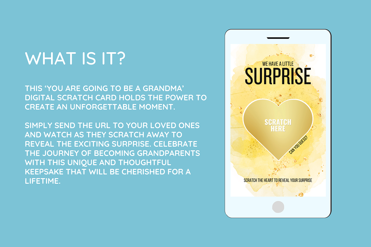 Grandma Reveal Digital Scratch Card, an App Template by SunshineStudioBoutique (Photo 3 of 7)