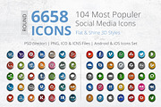3D Social Media Pack [Round], an Icon by ArtFusion (Thumbnail 1 of 3)