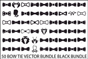 50 Black Bow Tie Vector Bundle Set, an Illustration by Designs_River (Thumbnail 1 of 51)