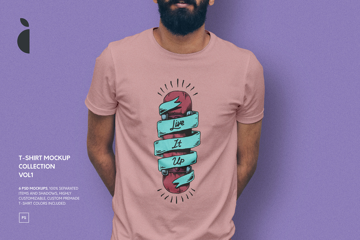 T-Shirt Mockup collection VOL 1, a Shirt Mockup by Catkie - Digital Art (Photo 1 of 8)