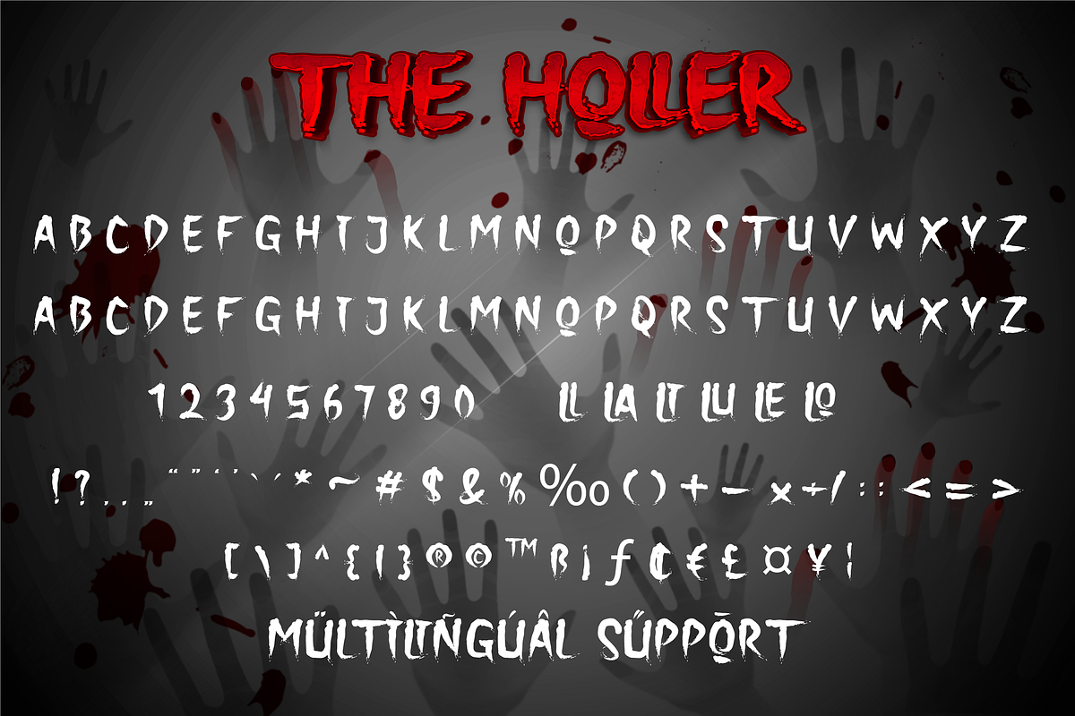 The Holler a Halloween Font, a Symbol Font by Javatype Studio (Photo 9 of 10)