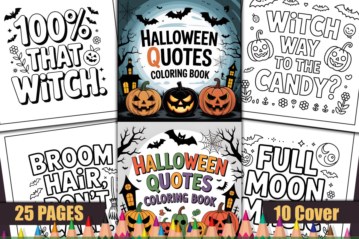 Quotes Coloring Books Bundle, an Object Graphic by protabsorkar11 (Photo 12 of 14)