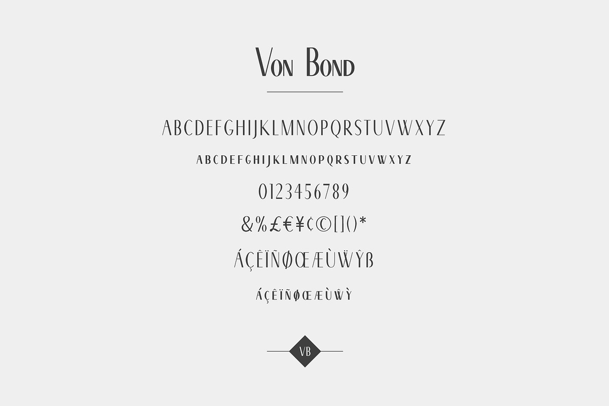 Von Bond - A Classy Sans Serif, a Sans Serif Font by Josh O. (Photo 7 of 8)
