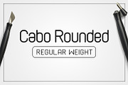 Cabo Rounded Regular Weight, a Sans Serif Font by Bogdan Casota (Thumbnail 1 of 3)