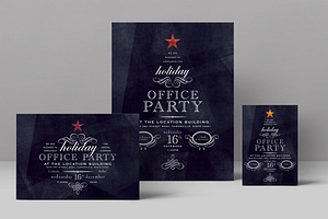 Holiday Office Party Flyer, a Flyer Template by StockLayouts