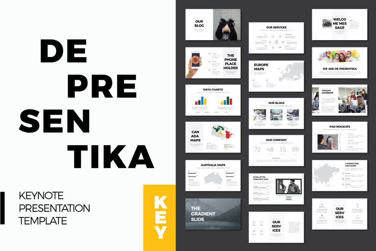 DE Keynote Presentation Template, a Presentation Template by Rystudio (Photo 7 of 8)