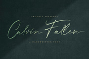 Calvin Fallen - Handwritten Font, a Script Font by StringLabs (Thumbnail 1 of 9)