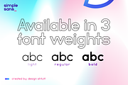 SIMPLE SANS - A SUUUPER CLEAN FONT, a Sans Serif Font by DESIGN SHTUFF (Thumbnail 2 of 10)