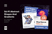Sci-Fi Abstract Shapes And Gradients, a Background Graphic by Creative Veila (Thumbnail 13 of 13)