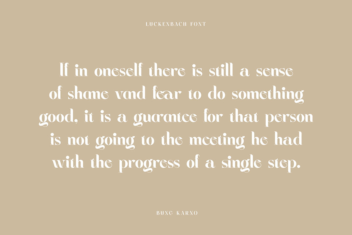 Luckenbach - Modern Serif Font, a Serif Font by Cruzine (Photo 5 of 9)