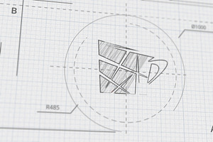 Technical Sketch Logo for DaVinci, a Templates & Theme by iamkoltunov